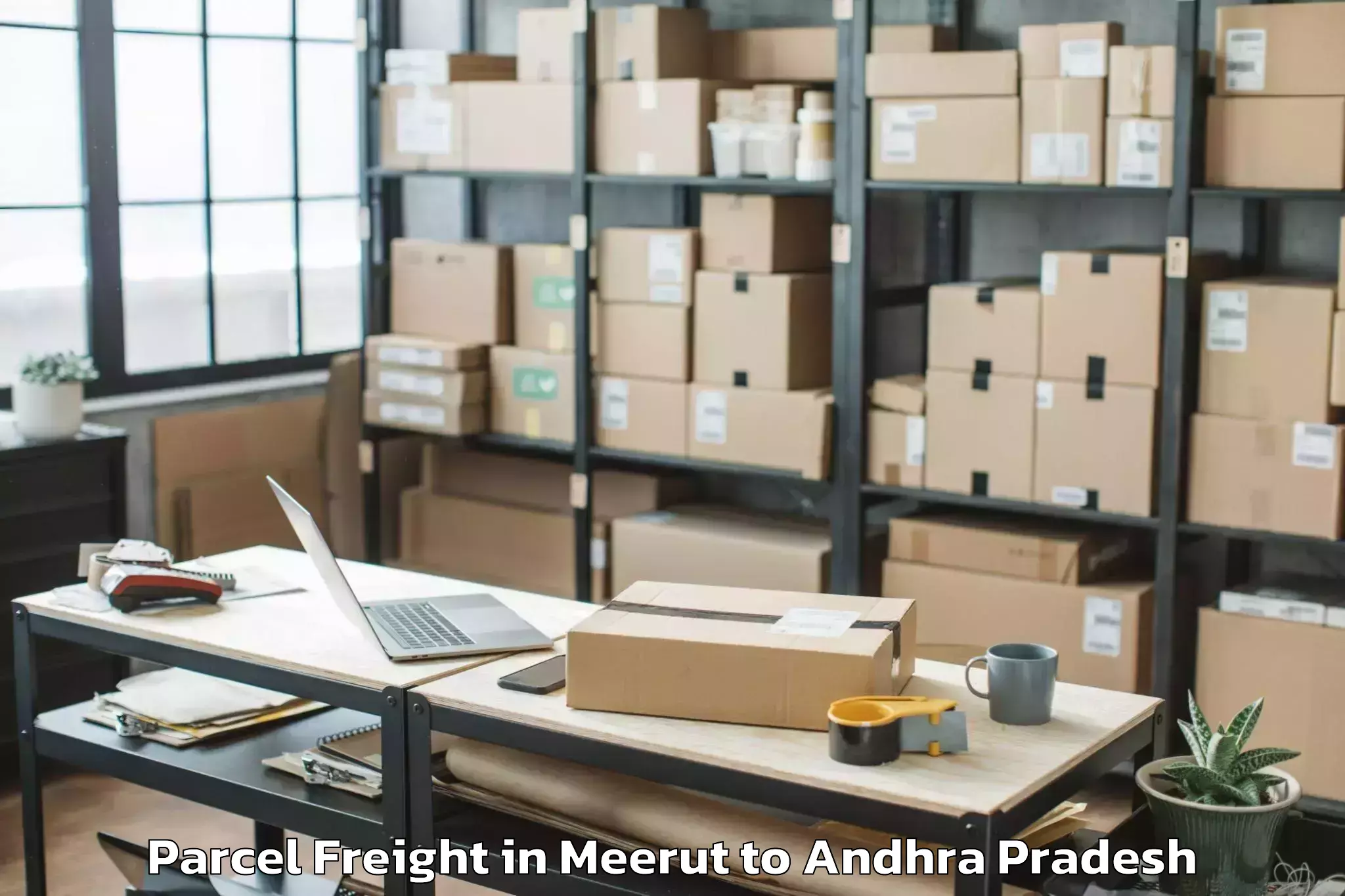 Discover Meerut to Achanta Parcel Freight